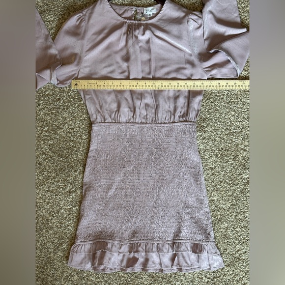 LE LIS Collection Women’s Smocked Mini Dress Long Sleeve Size M NWT Cocktail - Picture 15 of 16